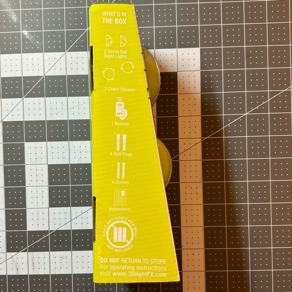 3D Deco Light Tennis Ball Wall Decor LED lights - Picture 2 of 5